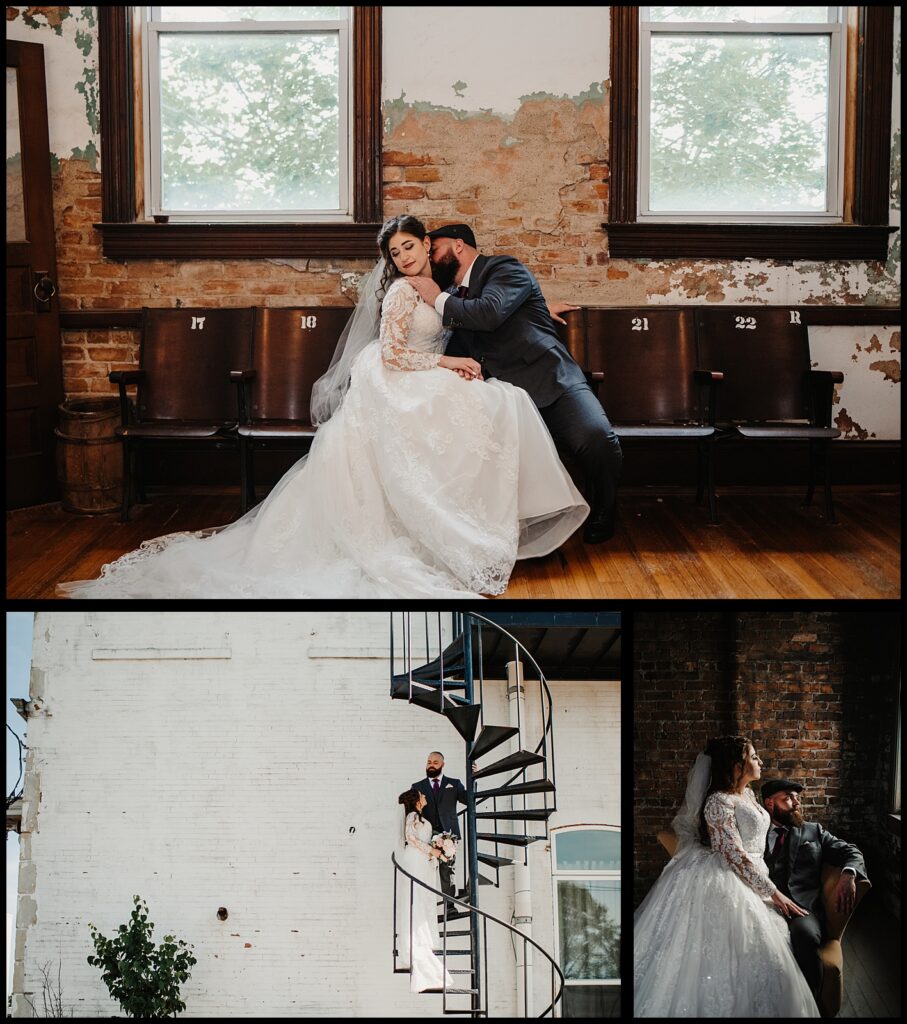 Wedding at The legacy building in el paso, il - a central IL wedding venue renovated from it's historical theatre past